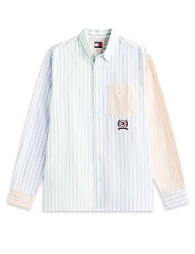 Camicia vestibilità regular azzurro S - Tommy Jeans - FashionsVida