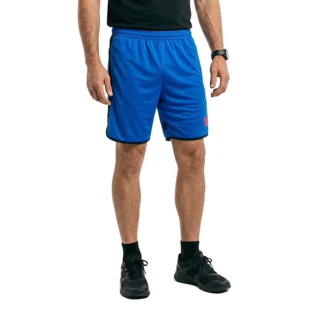 Short Pro Training Active Dazzling Blue/Baritone Blue/Goji Berry L - Umbro - FashionsVida