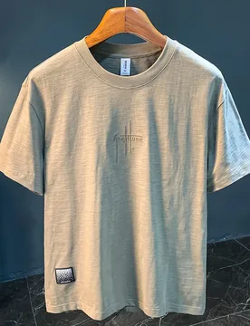 T-shirt men's 2025 summer new fashion simple round neck breathable loose short sleeved comfortable men's top - Aliexpress - FashionsVida