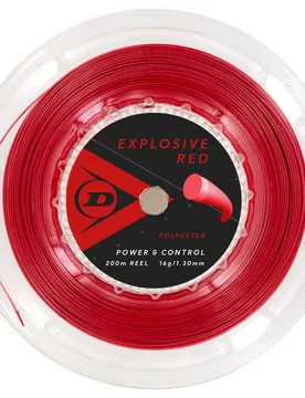 Polyester 200 M Tennis Reel String Red 1.25 mm - Dunlop - FashionsVida