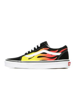 Scarpa Bassa Uomo Old Skool (flame) Black/black/true White