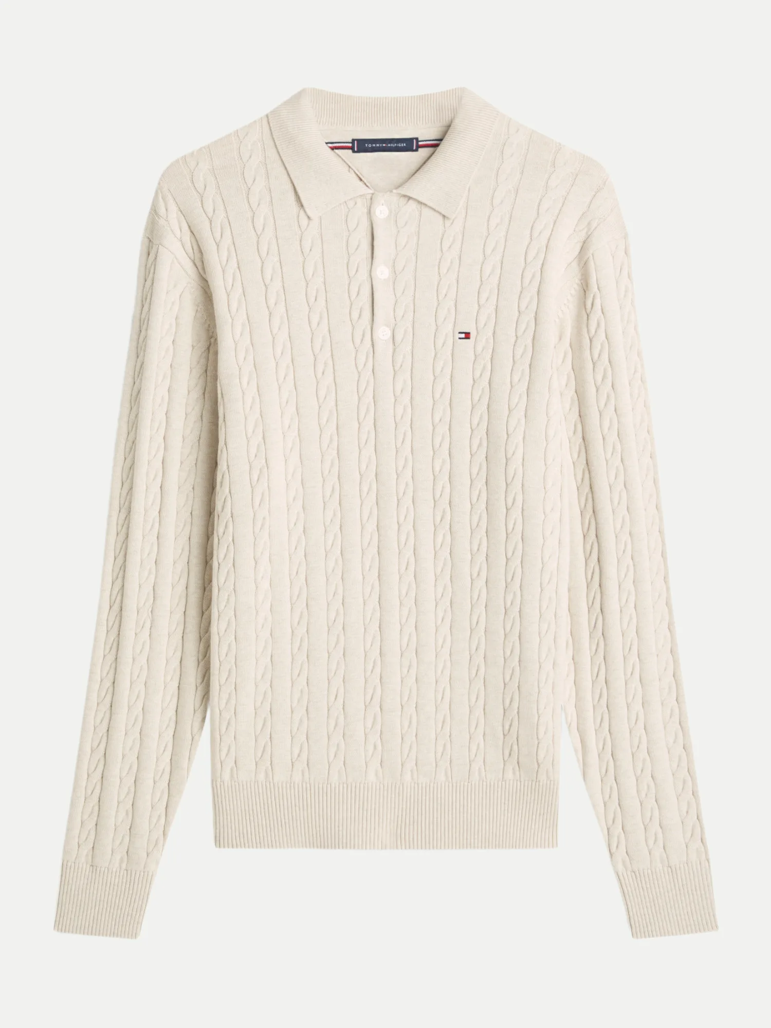 Pullover mit Polo-Kragen Beige XL - Tommy hilfiger - FashionsVida