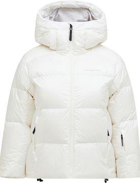 Isolierende Skijacke mit Daunen W Glissade Down Jacket Off White für Damen Größe M Weiß