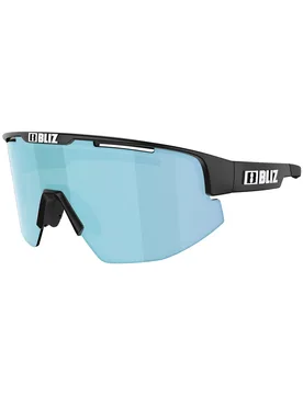 Vielseitige Sonnenbrille Matrix Matte Black Smoke w Ice Blue Multi schwarz - Bliz - FashionsVida
