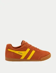 Men's Harrier Suede Stripe Trainers Orange Mix male