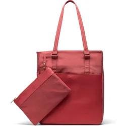 Bolso mujer 15,5 l en tejido ecológico combinado con piel vegana