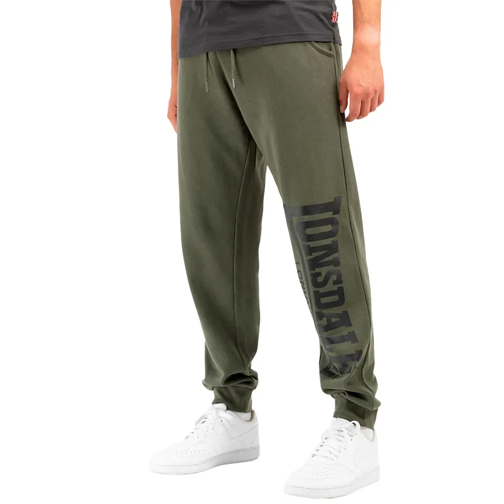 Joggers Logo Large Olive / Black XL - Lonsdale - FashionsVida