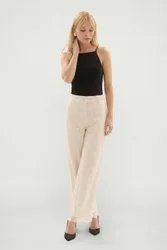Women's Calipo Lace Trouser in Ivory Size: 10 - Ivory - Size: 10