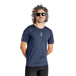 Maglietta A Maniche Corte Flow Merino Navy Blue