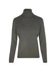Pullover in cashmere oliva XS