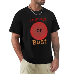Mars or Bust T-Shirt Stylish Print Short Sleeve Tee