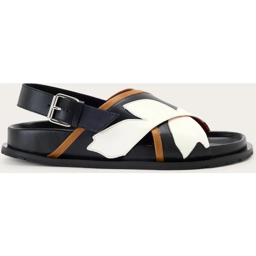 Sandalias cruzadas de piel - Plan C - FashionsVida