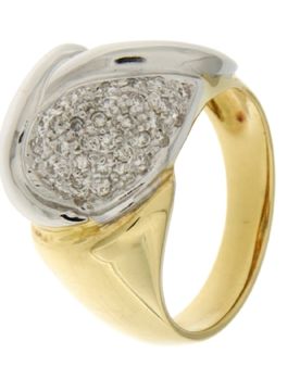 Anello Donna Oro Bianco Giallo GL101649