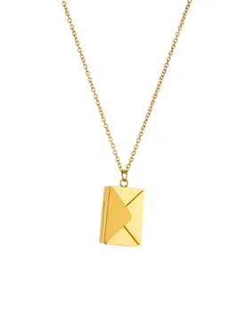 Fashion Love Letter Envelope Pendant Femme Gold Color Stainless Steel Clavicle Neck Chain Choker Necklace for Women Jewelry Gift - Aliexpress - FashionsVida