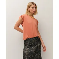 Camiseta de mujer de manga corta y liso
