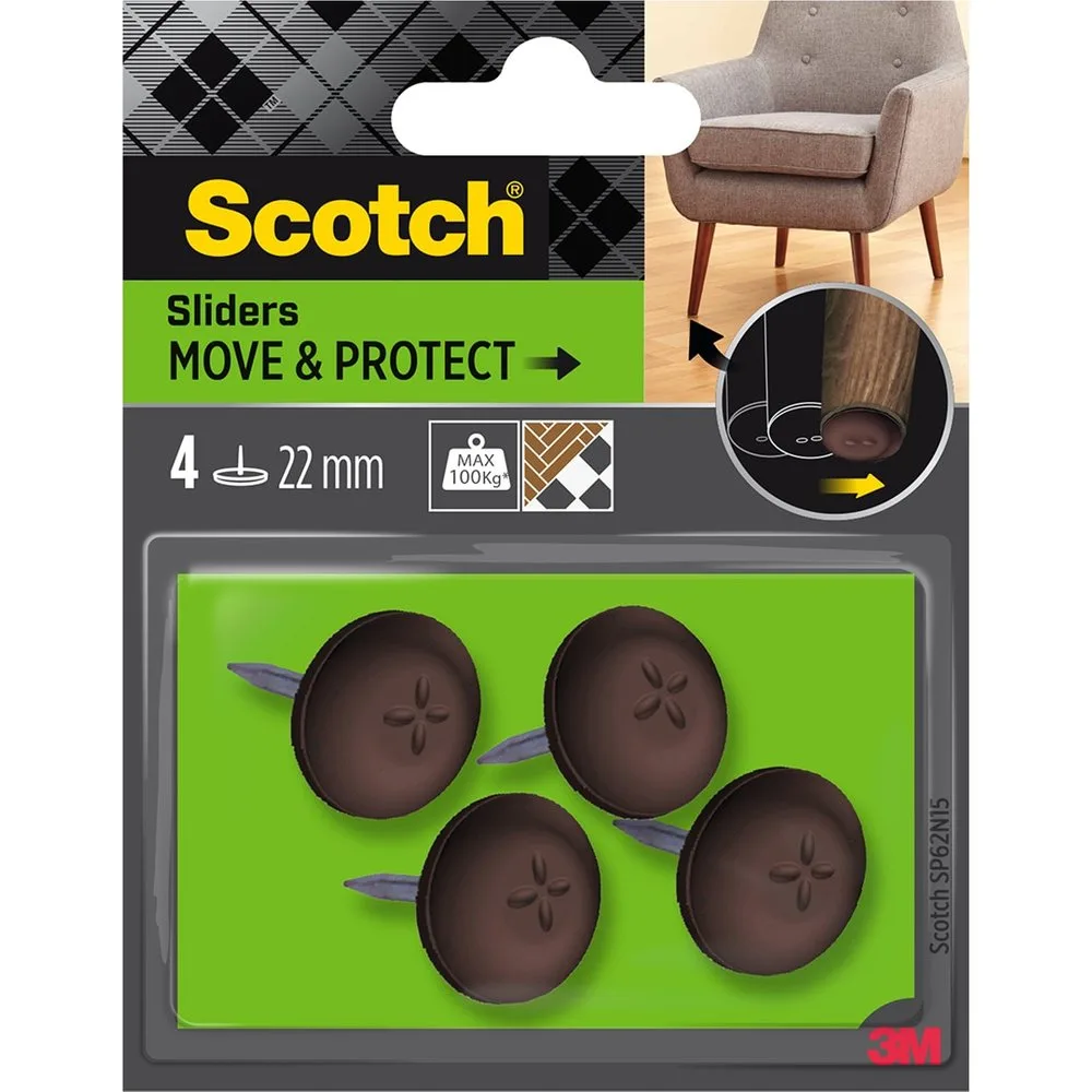 Patines protectores antideslizantes para clavar Ø22 mm - Scotch - FashionsVida