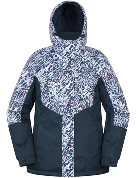 Dawn II Womens Printed Ski Jacket - Purple - Purple - Size: 18 - Mountain Warehouse - FashionsVida
