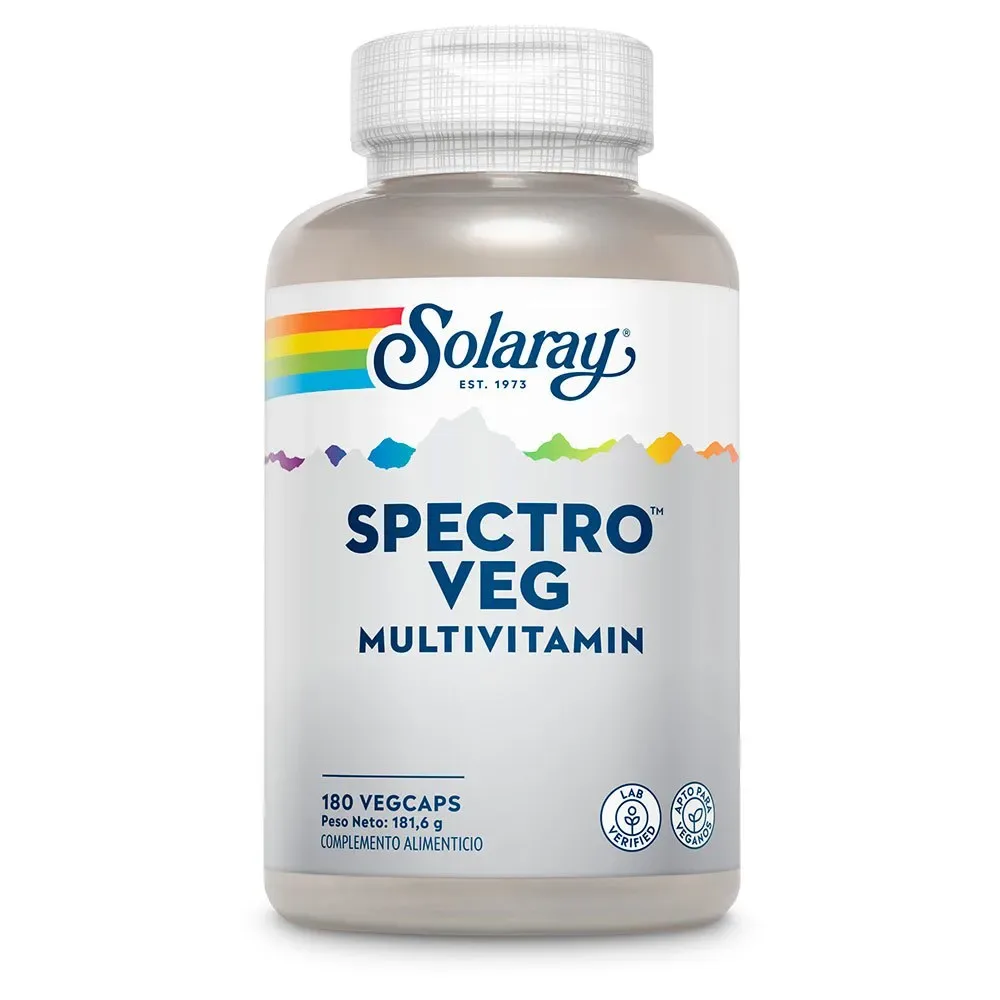 Capsules Spectro Multi-vita-min 180 Unités - Solaray - FashionsVida