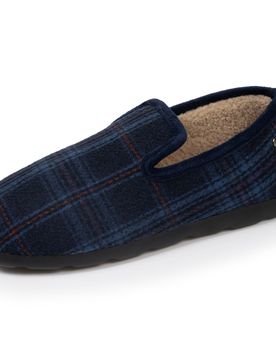 Chaussons charentaises Tartan bleus tartan bleu 42