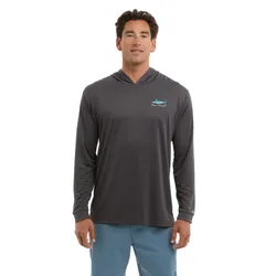 Aquatek Goione Marlin Uv Hooded Long Sleeve T-shirt Graphite S Men