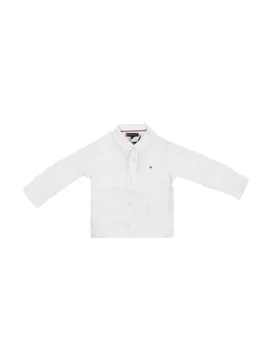 Bambino camicia kb0kb09550 ybr linen blend relaxed shirt ls white - Tommy hilfiger - FashionsVida
