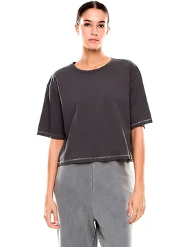 Ea7 Emporio Armani T-shirt à Manches Courtes 7w000926_af21060 Gray Pinstripe L