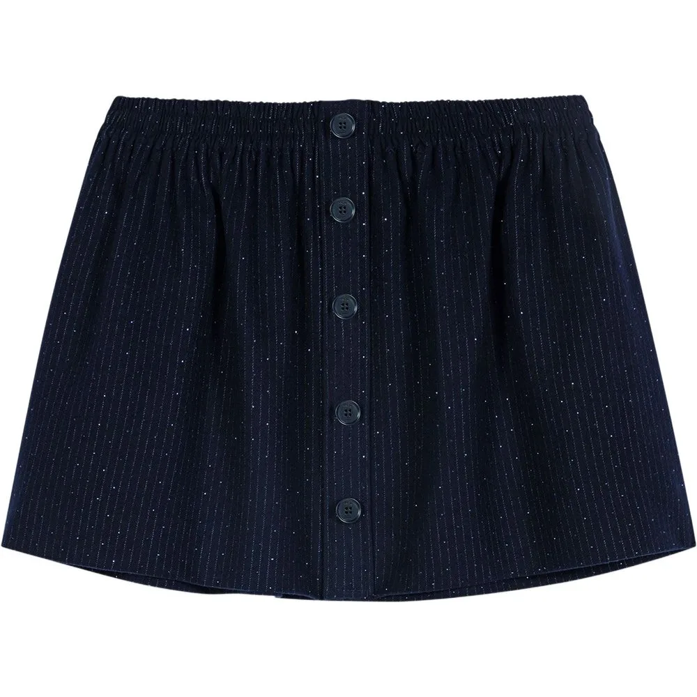 Falda corta sastre con strass - Maje - FashionsVida