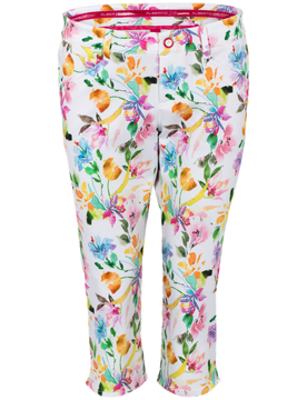 Caprihose Mona-C-WR, weiss 36