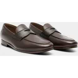 Mocasines de hombre de piel con antifaz ancho especial