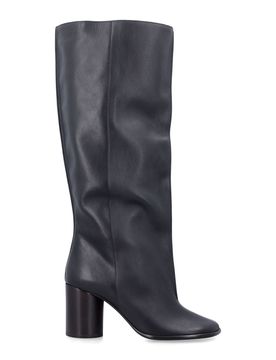 Sleek Calf Leather Flat Shoes