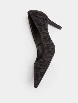Leopard Print Kitten Heel Court Shoes Brown female - M&S - FashionsVida