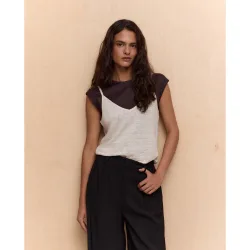 Camiseta tirantes lino de mujer