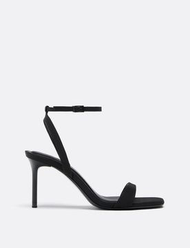 Sandalen mit feinem Absatz SCHWARZ 38
