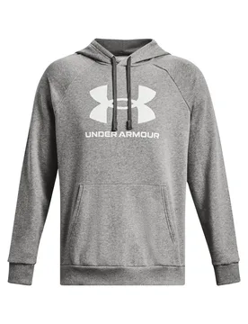 Hoodie Rival Fleece Logo - Gris - male - Size: L - Under armour - FashionsVida