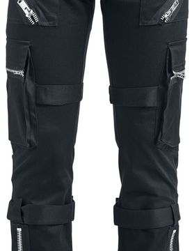 Gothic Stoffhose - Carsten Pant - W30L32 bis W38L34 - für Männer - Größe W34L34 - schwarz - Männer - male