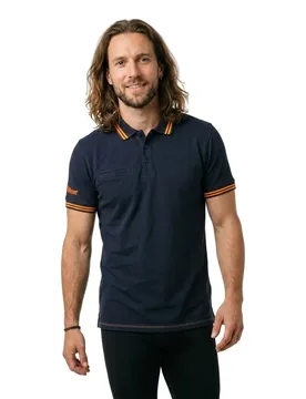 Polo à Manches Courtes Way Deep Blue XL - U-Power - FashionsVida