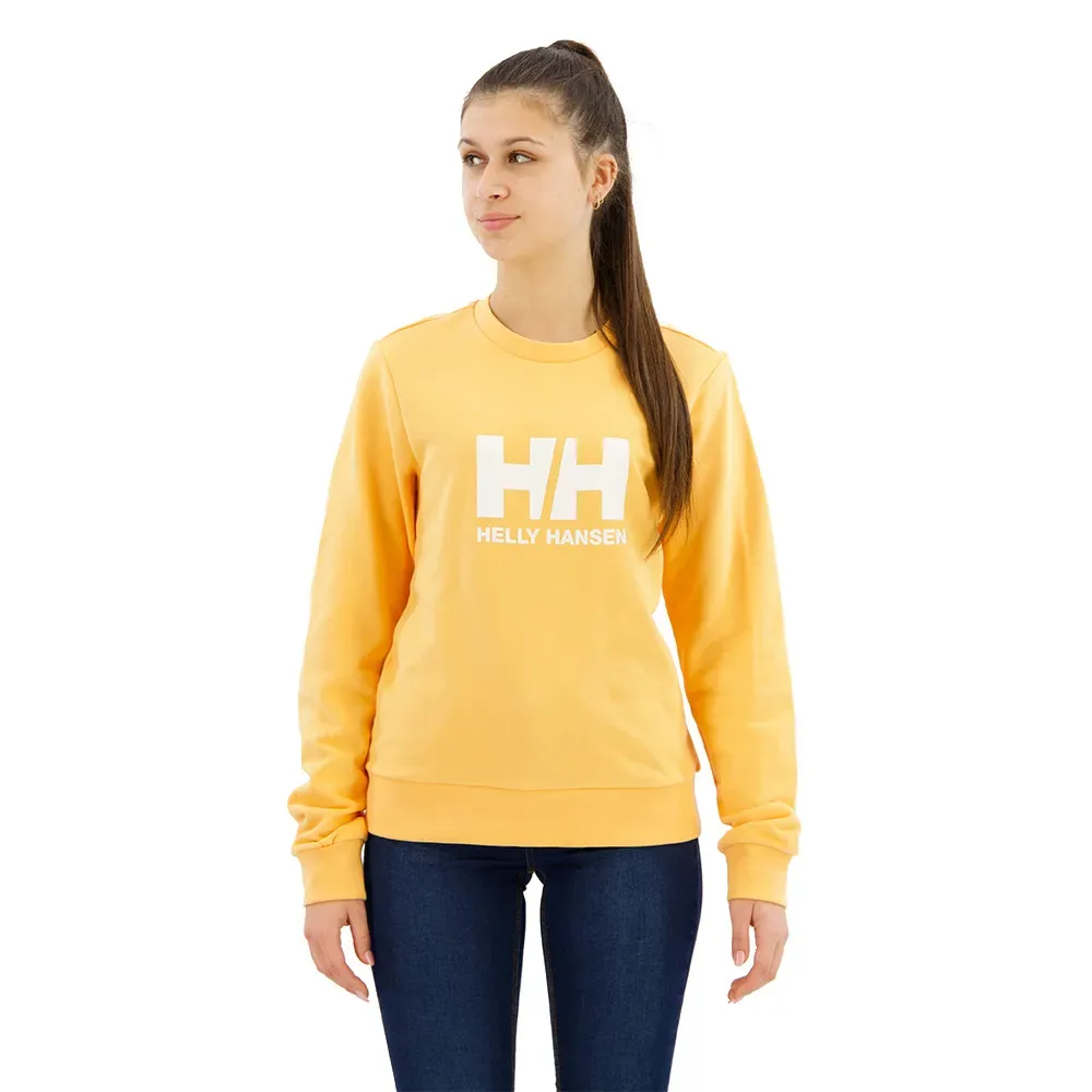 Logo Crew 2.0 Sweatshirt Miami Peach S Women - Helly Hansen - FashionsVida