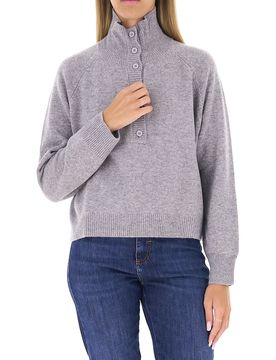 VICOLO Maglione in lana GRIGIO UNI