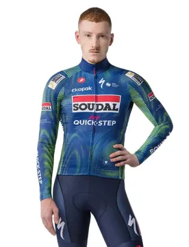Maglia A Maniche Lunghe Mid Weight 2 Soudal Quick-step 2026 Blue / Electric Lime