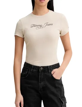 Damen T-Shirt Beige 497852