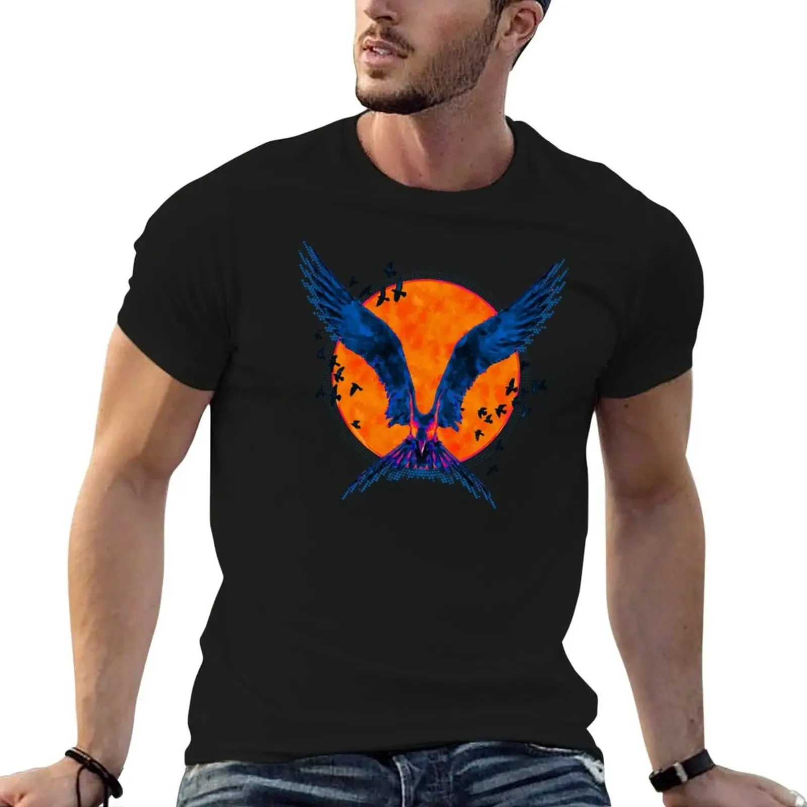 Blue Wings T-Shirt Large Size Breathable Tee - Aliexpress - FashionsVida