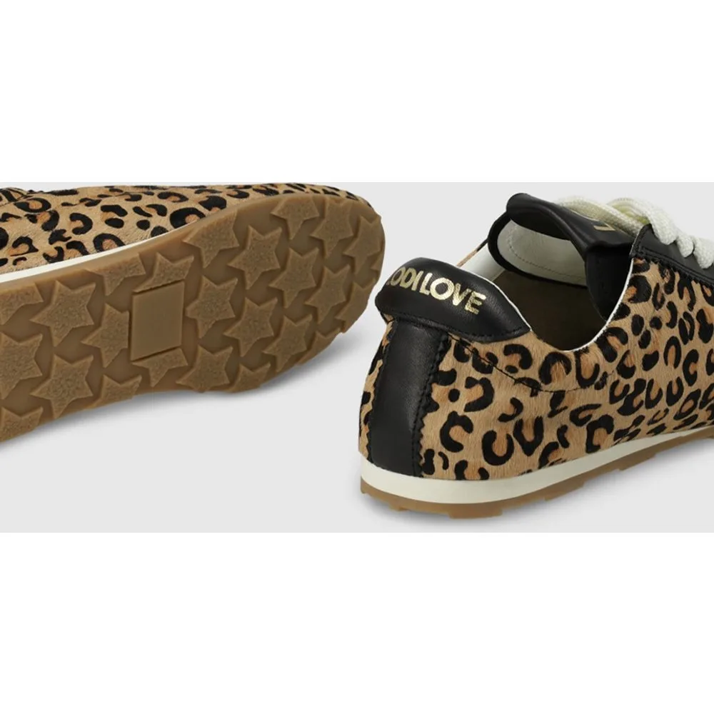 Zapatillas de mujer en piel efecto animal print - Lodi - FashionsVida