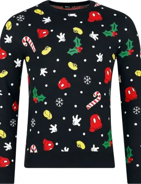 Weihnachtspullover - Team Christmas - S bis XXL - für Männer - Größe M - multicolor - Lizenzierter Fanartikel - Männer - male - Disney - FashionsVida