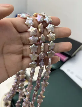 Natural Freshwater Pearl Baroque Stars White Purple 12x12mm4A Pearls Bead Jewelry Make DIY Necklace Bracelet Accessories Women - Aliexpress - FashionsVida