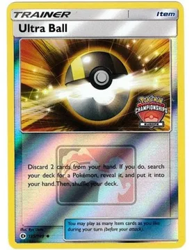 Pokemon Sun and Moon (Base Set) 135/149 Ultra Ball (League Promo - Europe) - Pokémon - FashionsVida