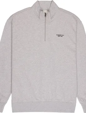 Sweat à Demi-zip Co Emb Mid Grey Heather XL