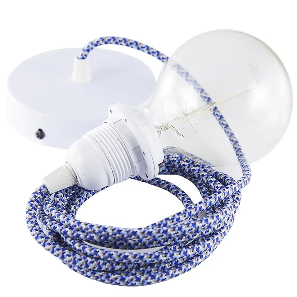 Cables Lampe Suspendue Pendel Pour Abat-jour Rx03 Pixel 1 M Turquoise / White One Size - Creative - FashionsVida