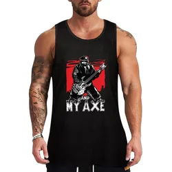 Gimli and My Axe Heavy Metal Tank Top Performance Stretch Tank Top Athletic Workout Wear