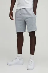 Herren Basic Slim Fit Jersey Shorts Grey Marl Größe Large