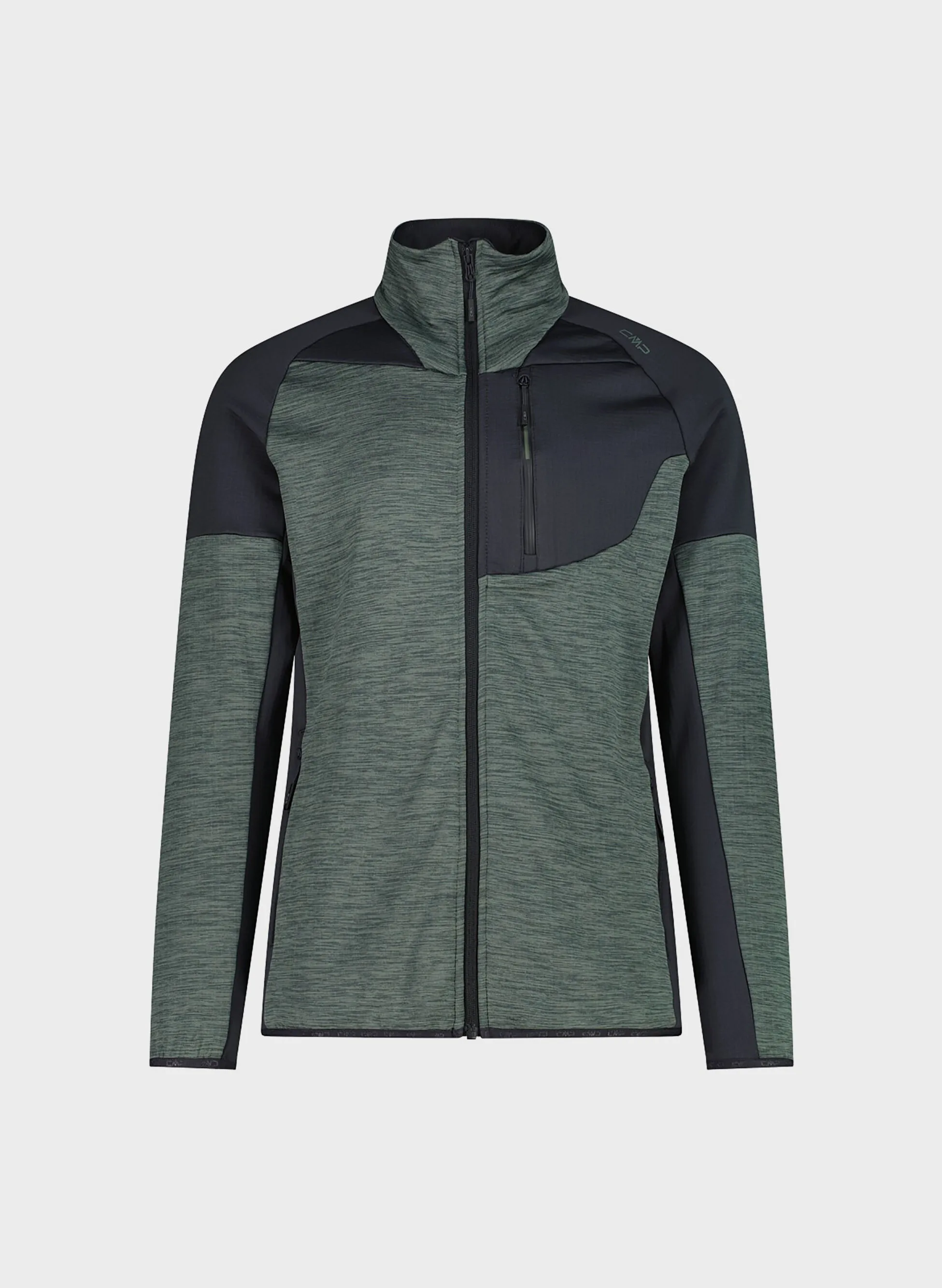 FELPA GRID TECH MEZZA ZIP MELANGE - CMP - FashionsVida